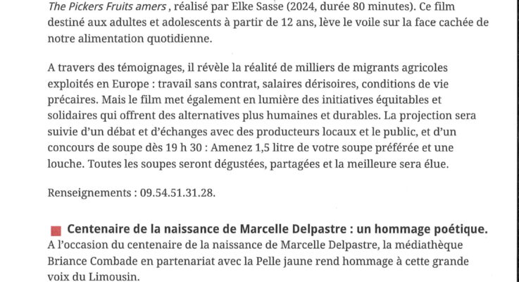 Article du Populaire du 14 novembre