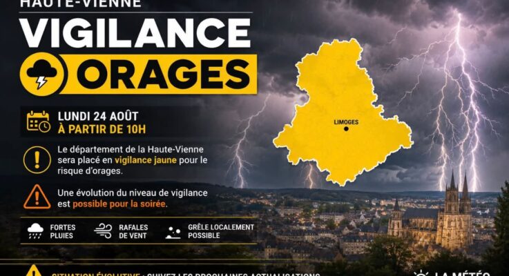 Vigilance jaune orages